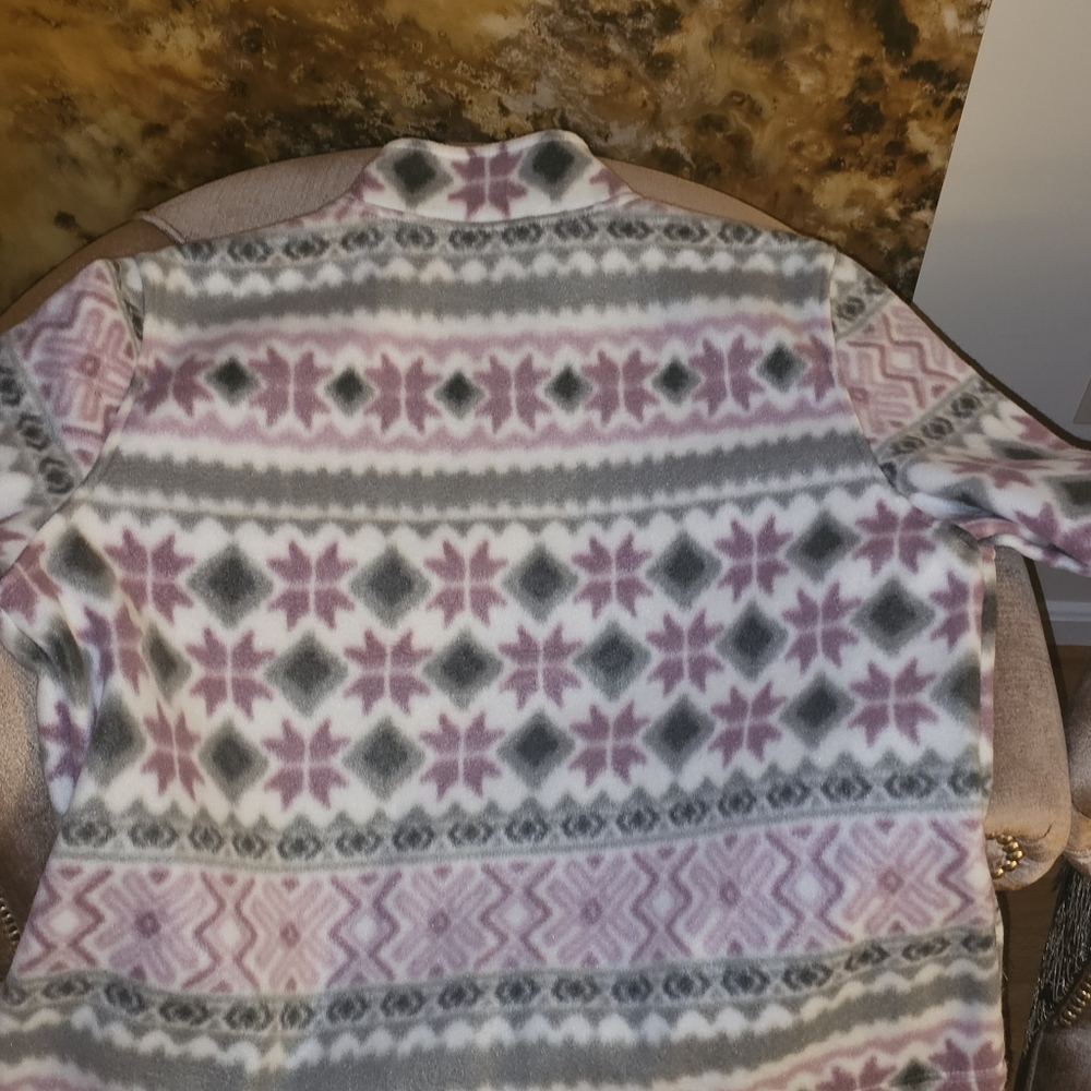 Alfred Dunner Fleece Jacket NWT  Glacier Lake collection XL - Picture 2 of 4